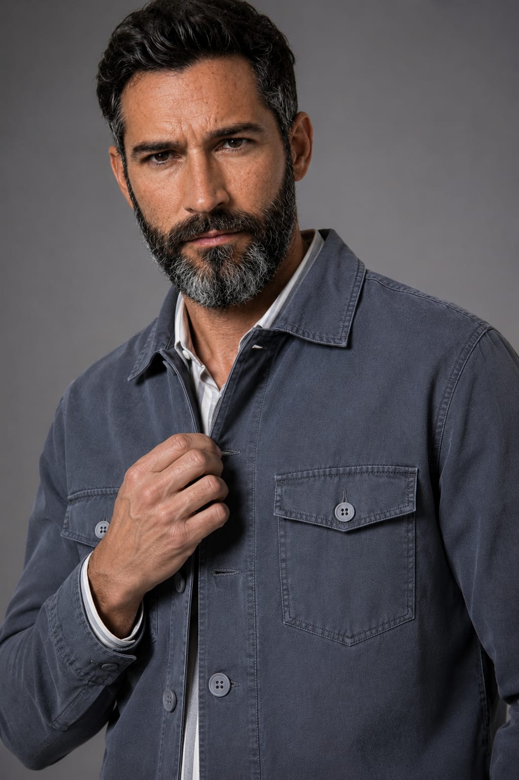 SOBRECAMISA AZUL DUSTY