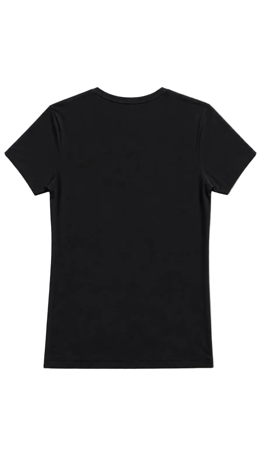 CAMISETA CUELLO EN V NEGRA