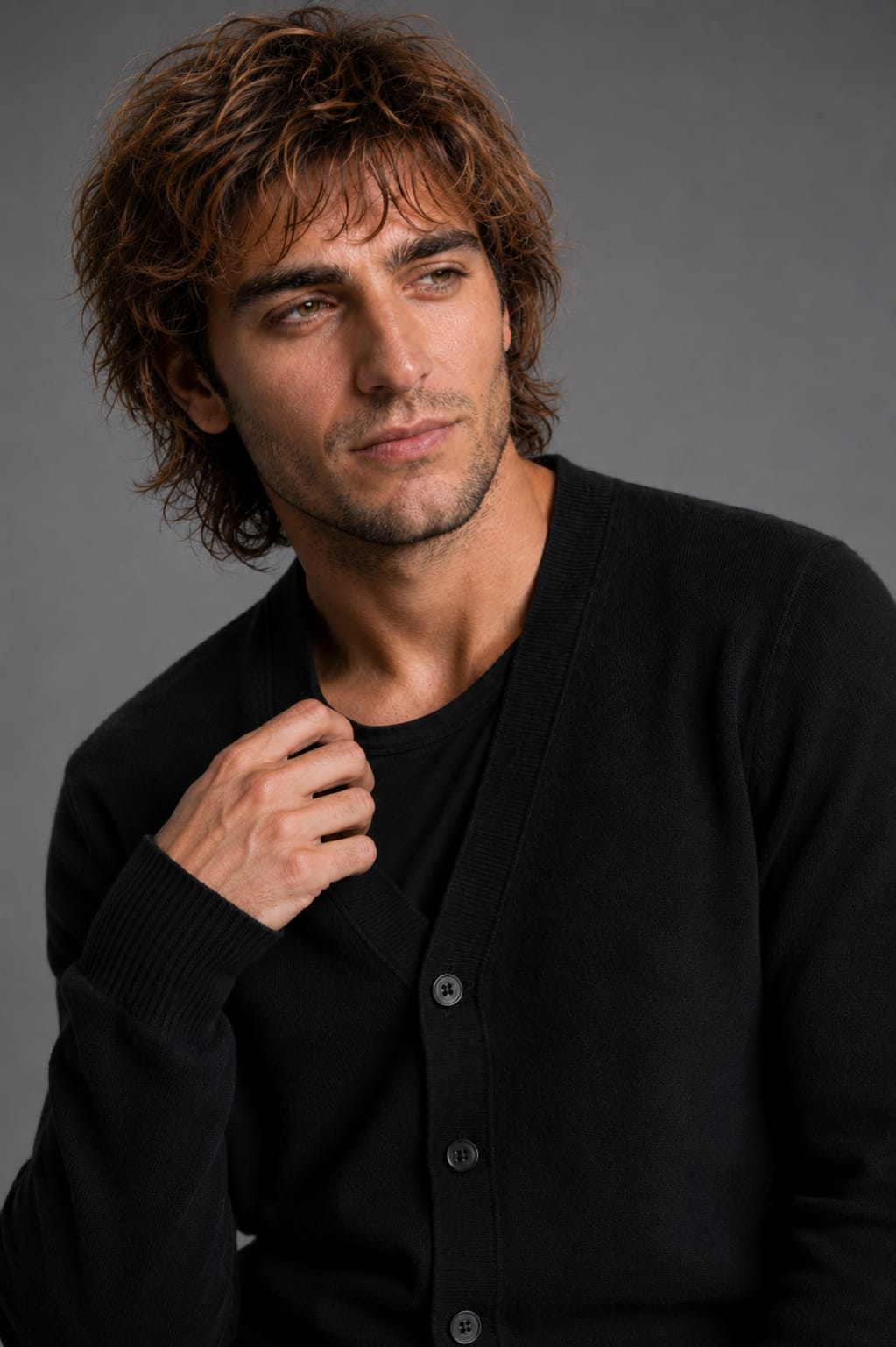 CARDIGAN NEGRO