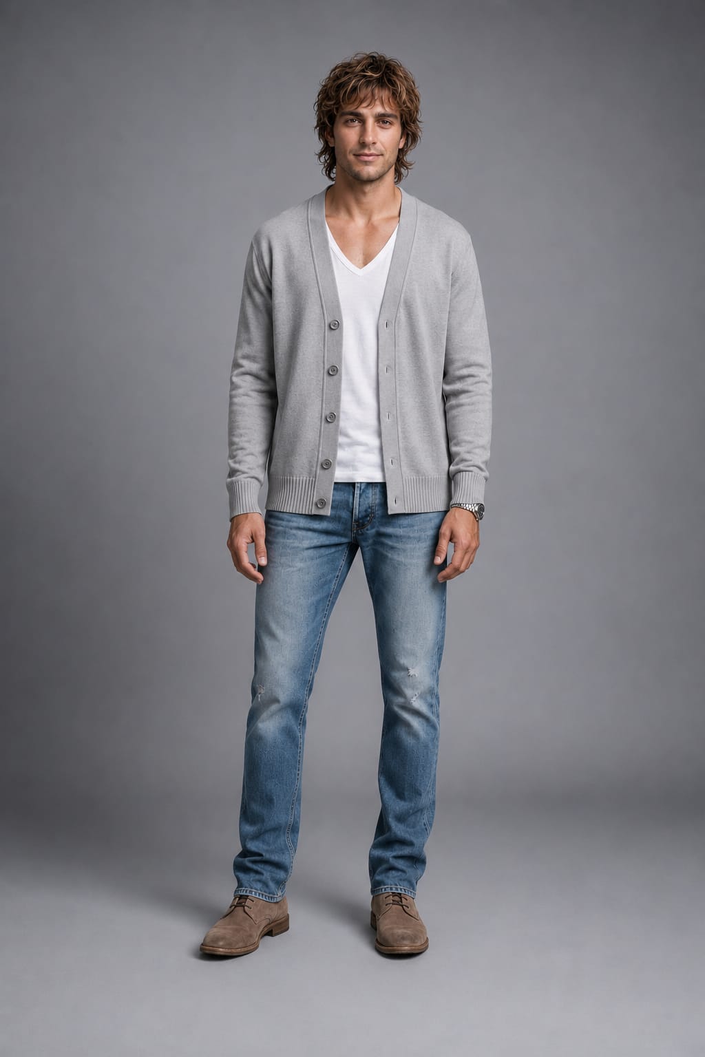 CARDIGAN GRIS