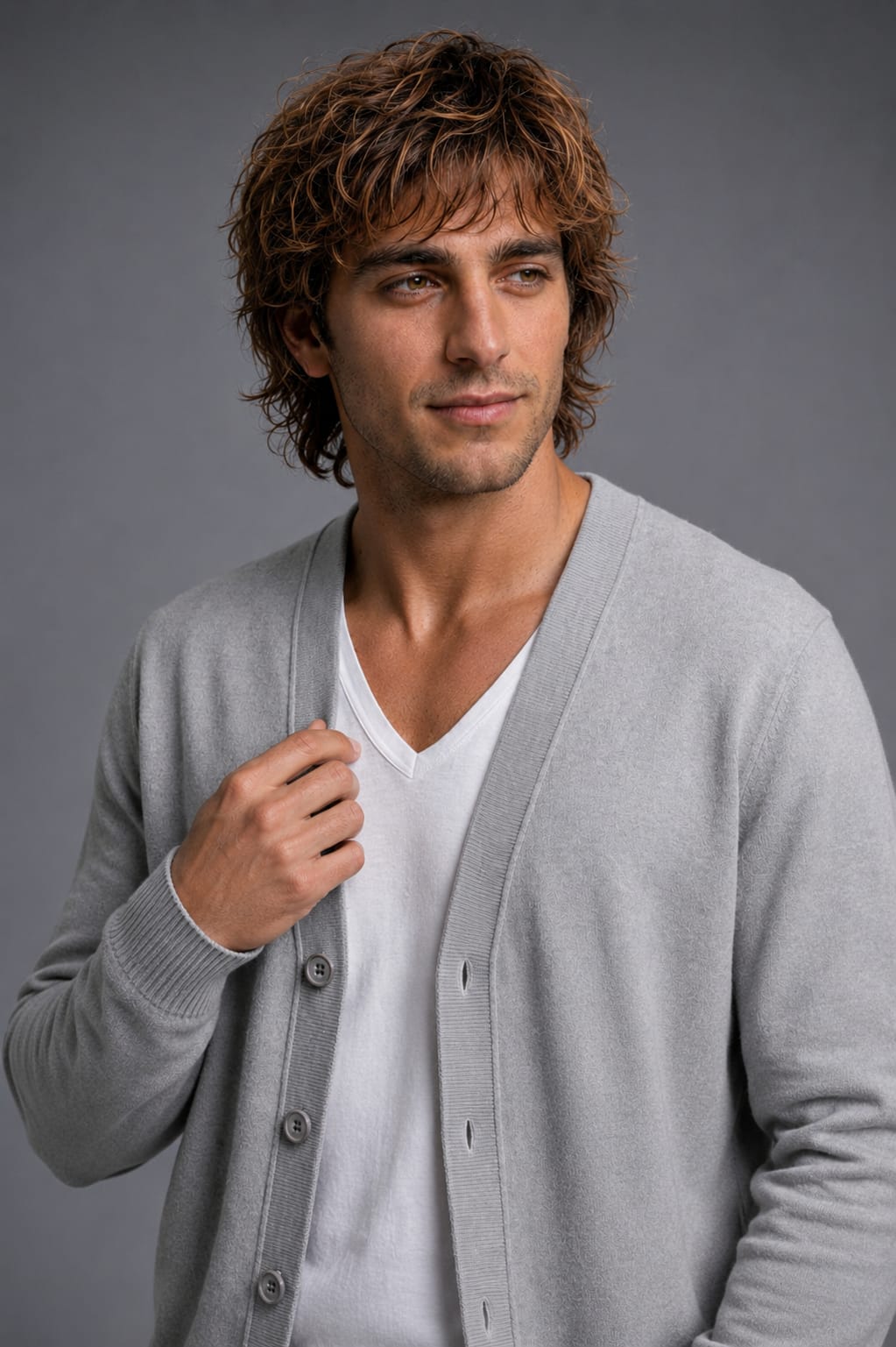 CARDIGAN GRIS