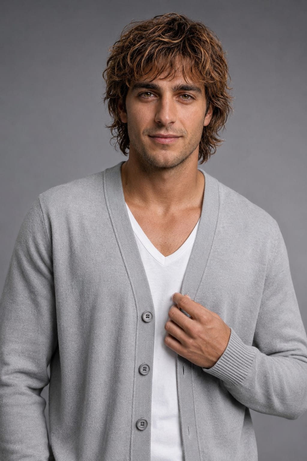 CARDIGAN GRIS