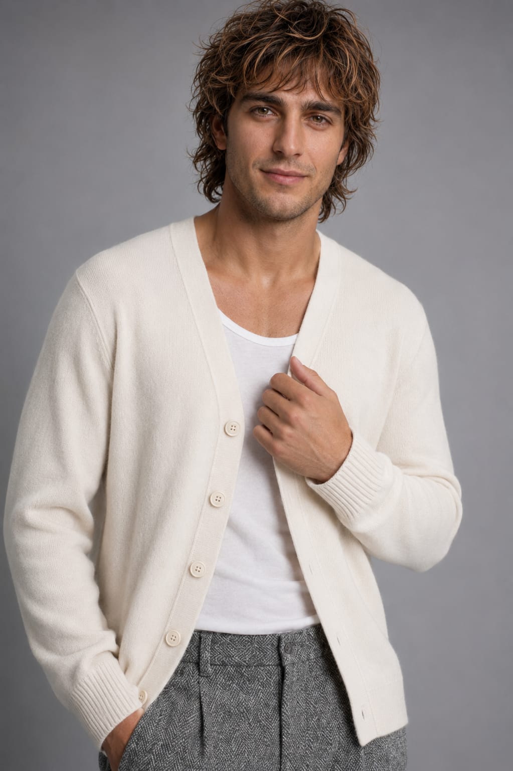 CARDIGAN MARFIL