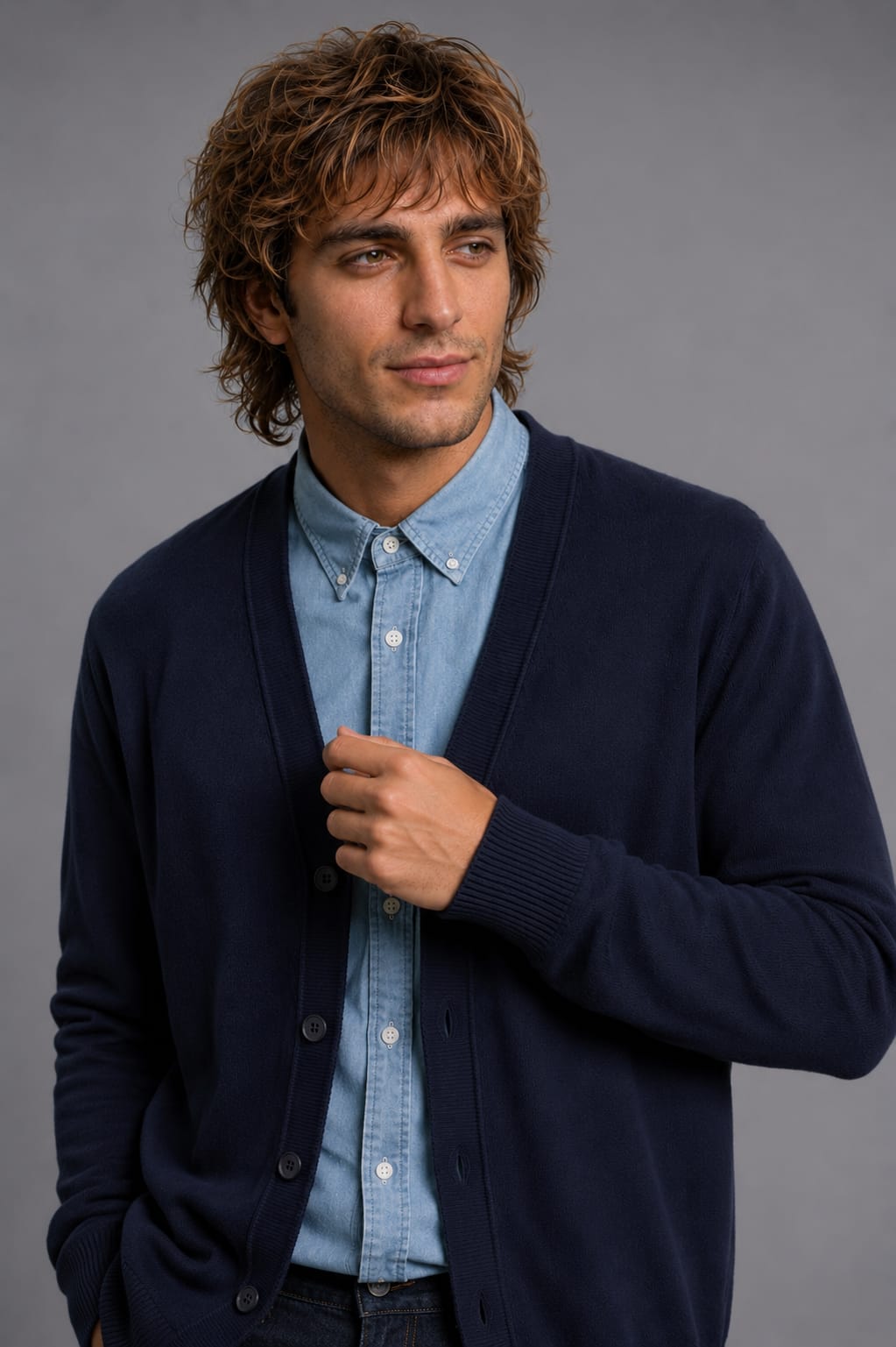 CARDIGAN AZUL NAVY