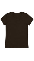 CAMISETA CUELLO REDONDO CHOCOLATE