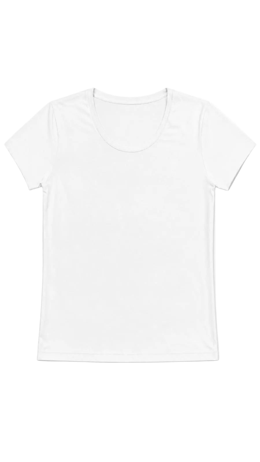 CAMISETA CUELLO REDONDO BLANCA