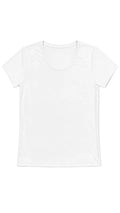 CAMISETA CUELLO REDONDO BLANCA