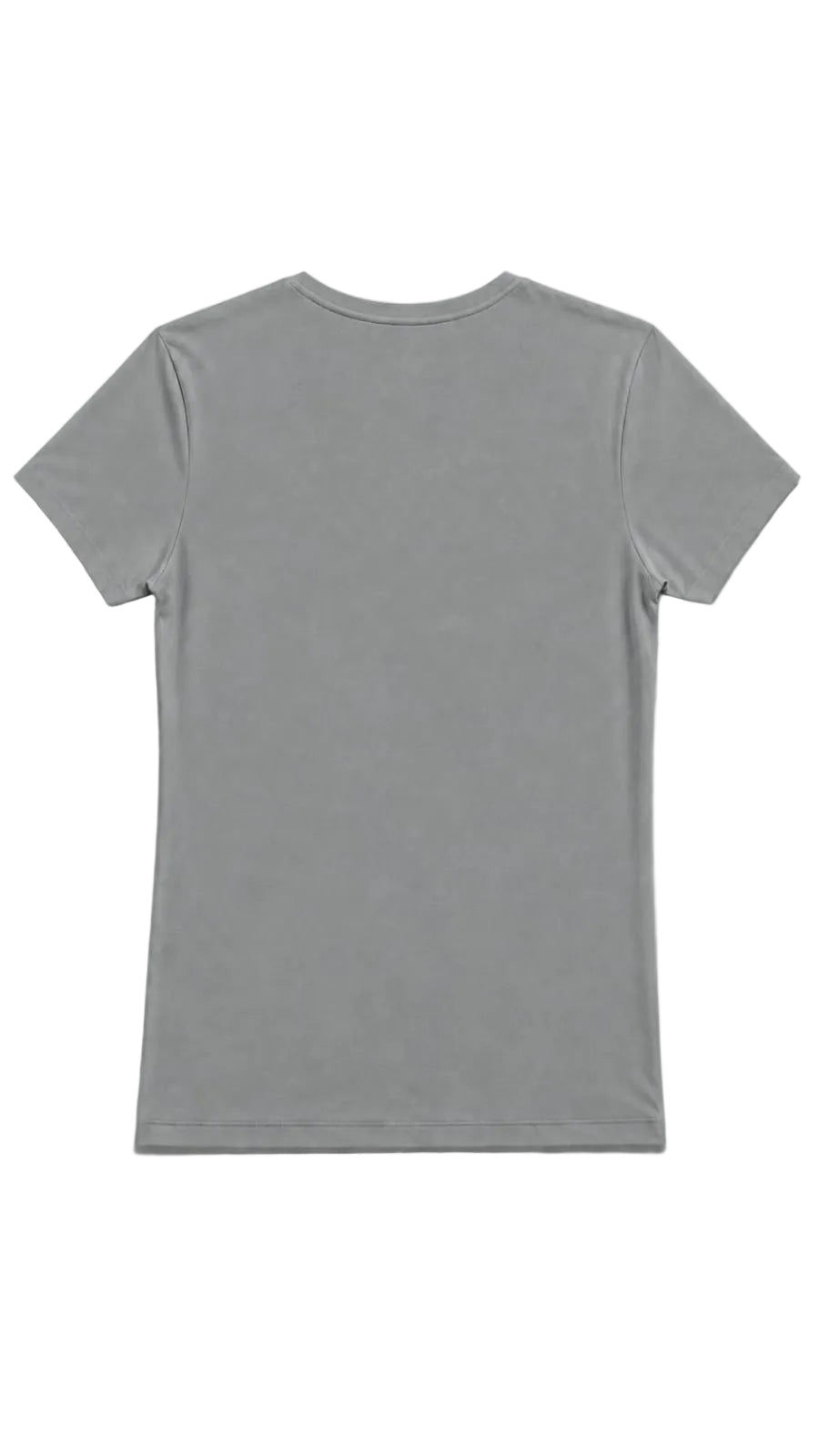 CAMISETA CUELLO EN V GRIS