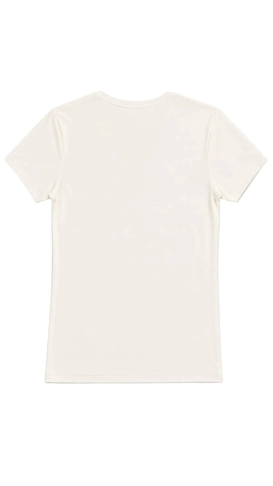 CAMISETA CUELLO EN V MARFIL