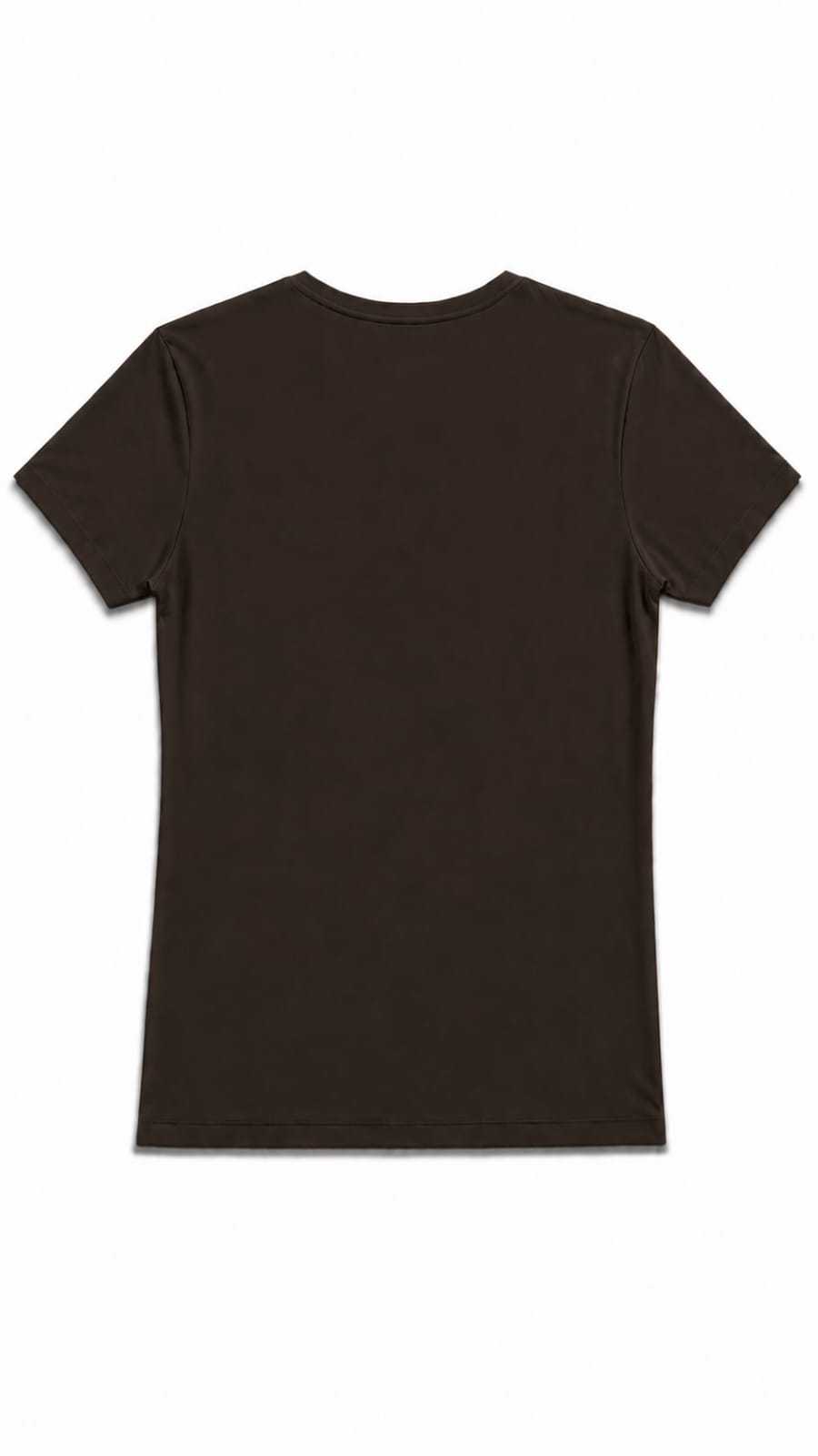 CAMISETA CUELLO REDONDO CHOCOLATE