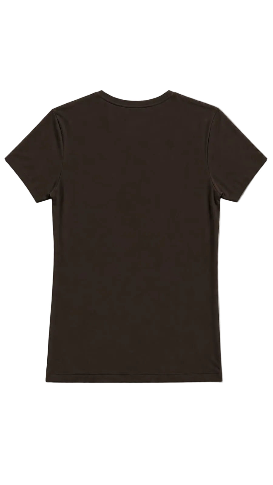 CAMISETA CUELLO EN V CHOCOLATE