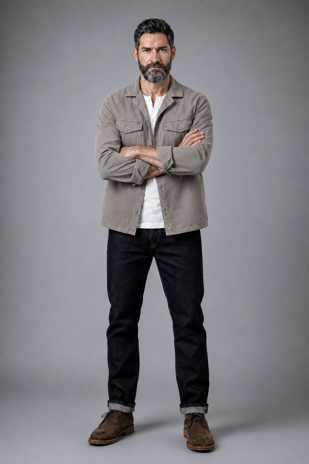 SOBRECAMISA TAUPE