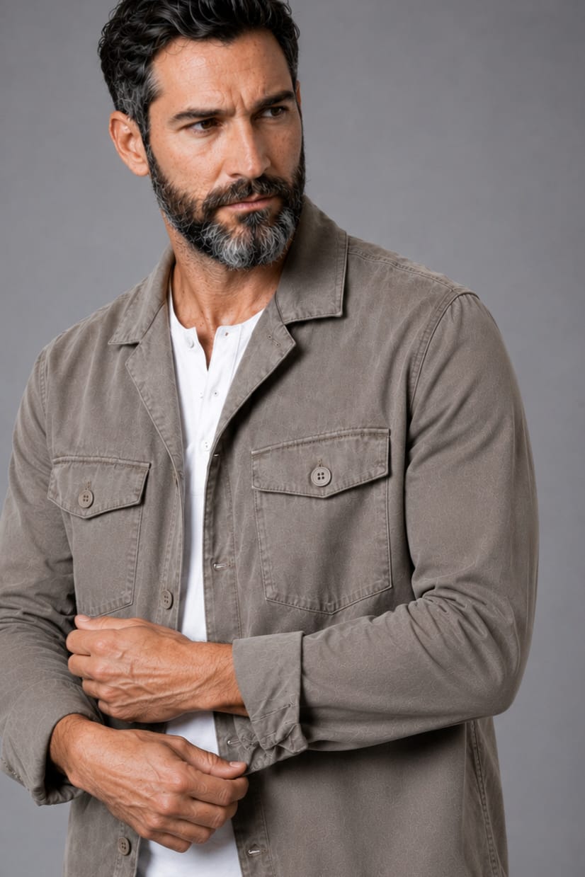 SOBRECAMISA TAUPE