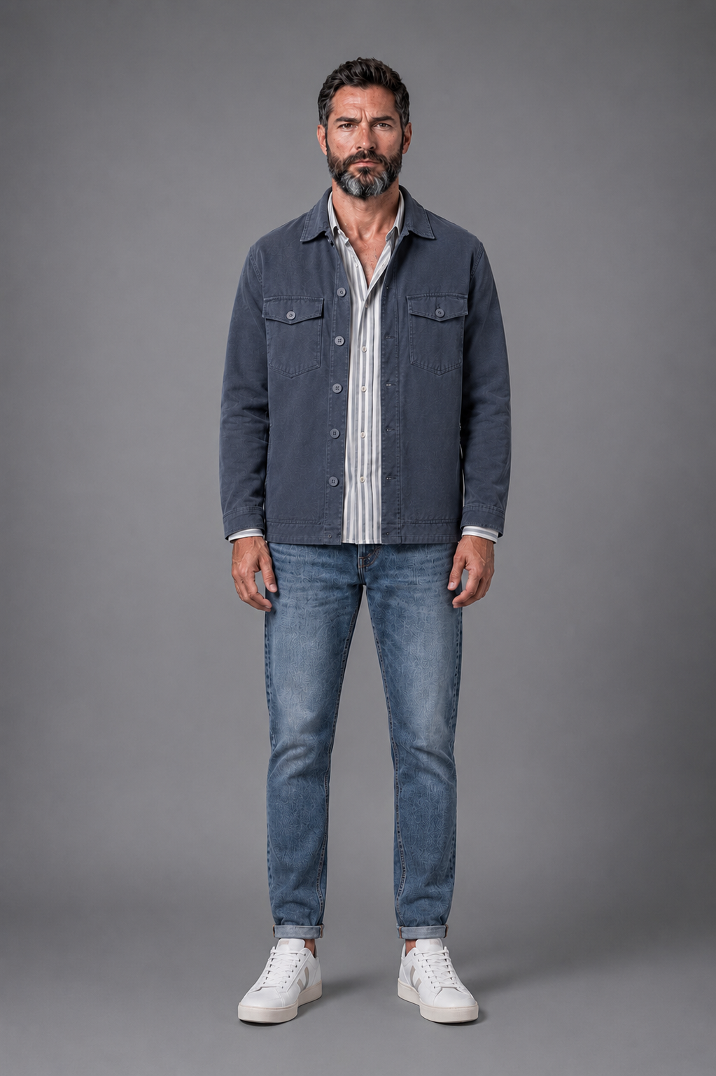 SOBRECAMISA AZUL DUSTY