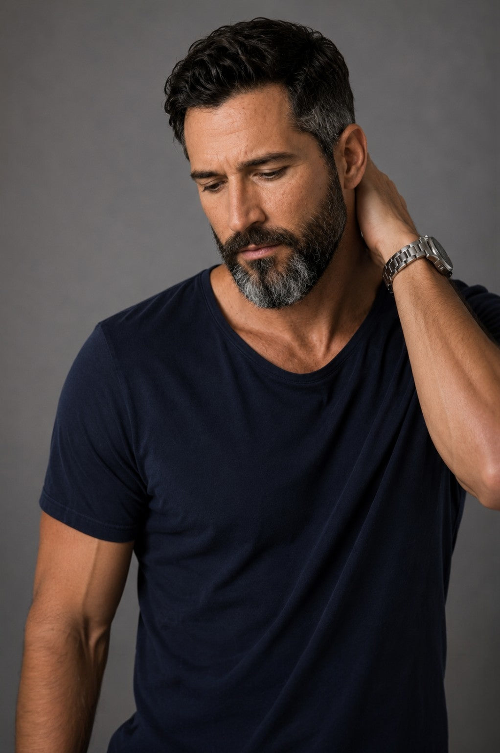 CAMISETA CUELLO REDONDO AZUL NAVY