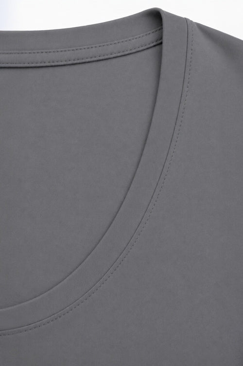 CAMISETA CUELLO REDONDO GRIS