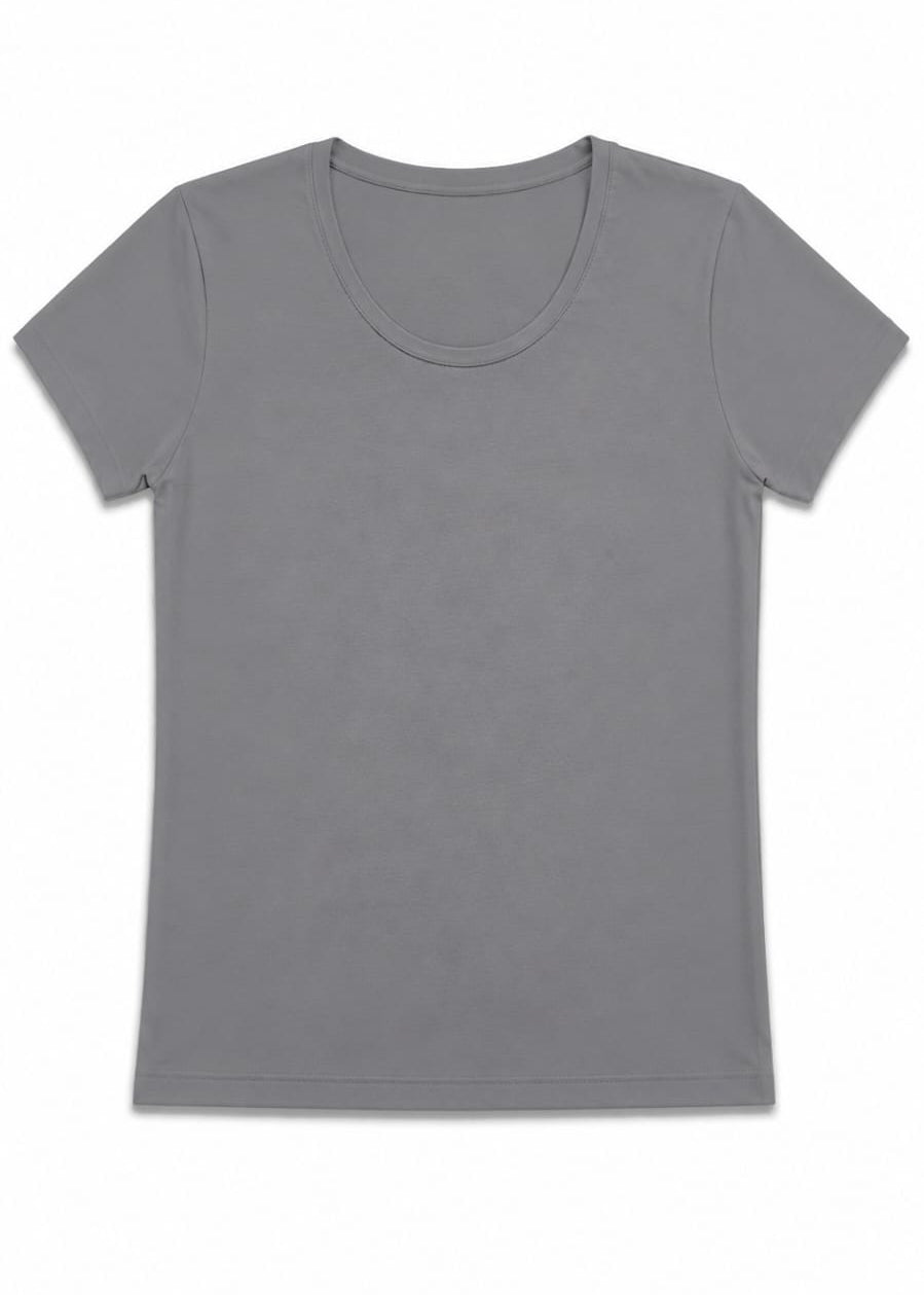 CAMISETA CUELLO REDONDO CHOCOLATE