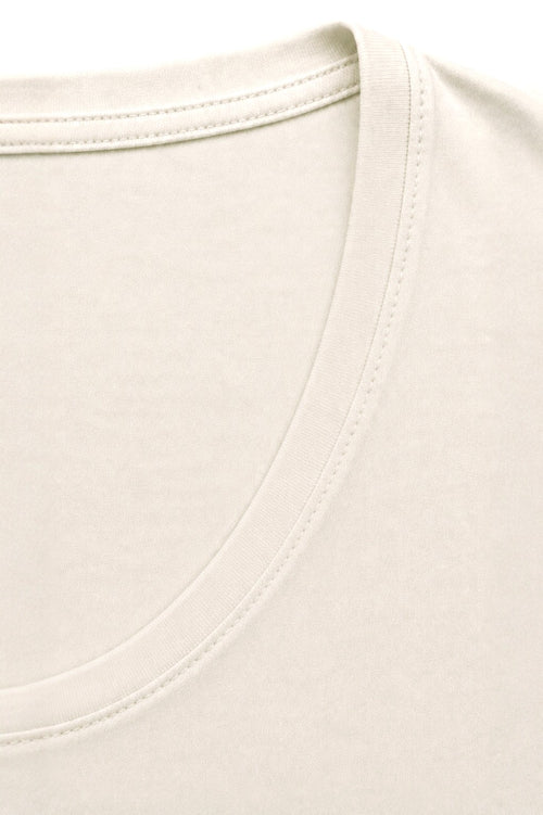CAMISETA CUELLO REDONDO MARFIL