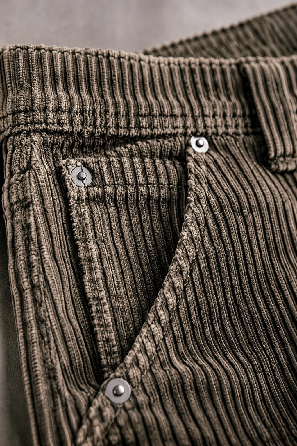 PANTALON CORDUROY TAUPE
