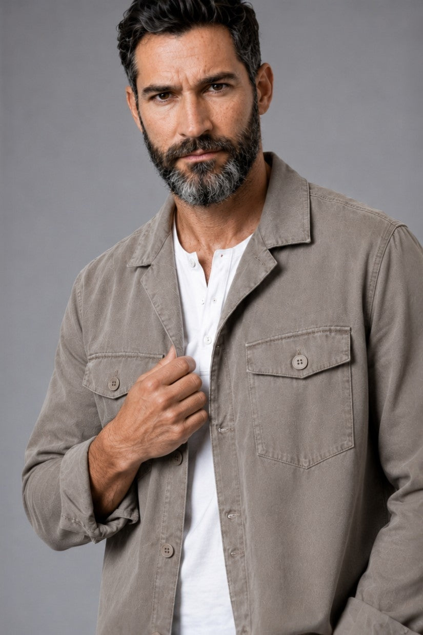 SOBRECAMISA TAUPE